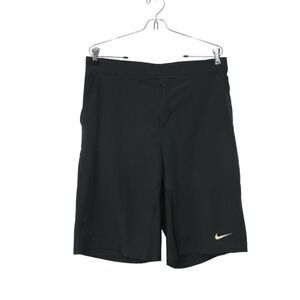 Nike Dri Fit SZ M WOMEN'S Shorts Black Mesh Inside Thighs Athletic Outdoor EUC